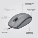 Mouse Alámbrico Óptico Logitech M110 Silent 1000 DPI Gris