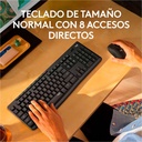 Teclado y Mouse Inalámbrico Logitech MK295 Silent Negro Inglés
