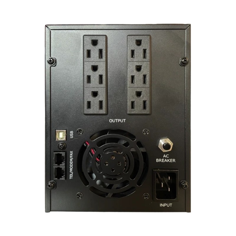 UPS 3000VA PowerBox PBR3000 1800W 6 Tomas LCD