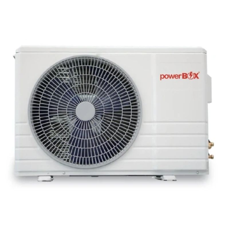 Combo Aire acondicionado PowerBox de 18,000BTU + Panel solar HiTek 600W + Brackets HiTek para techo inclinado