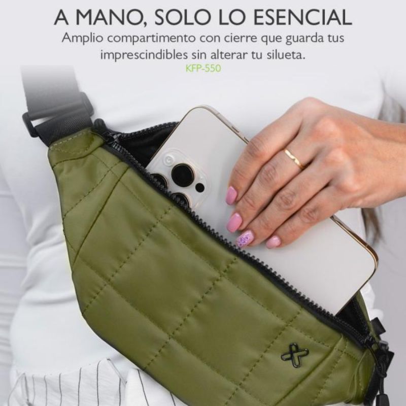 Cangurera klip Xtreme ISA BELT BAG Verde Oscuro