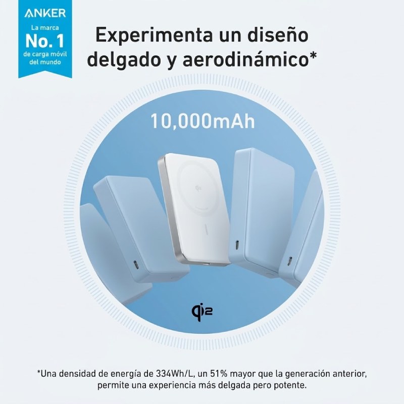 PowerBank Anker MagGo Power Bank 10K Magnetic Wireless Blanco A1664H21