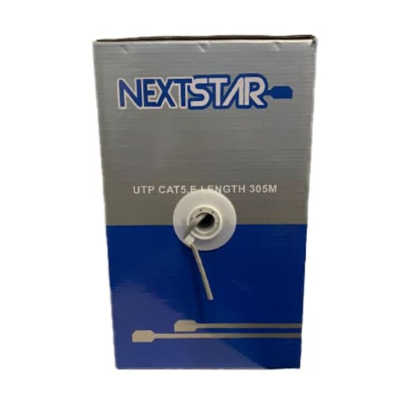 Bobina de Cable de Red NextStar Cat5E Interior 305 Metros Blanco