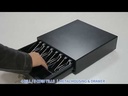 Cash Drawer AON CDK-45B para Billetes y Monedas Negro