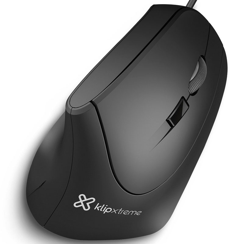 Mouse Klip Xtreme Krown Ergonómico 1600DPI Negro