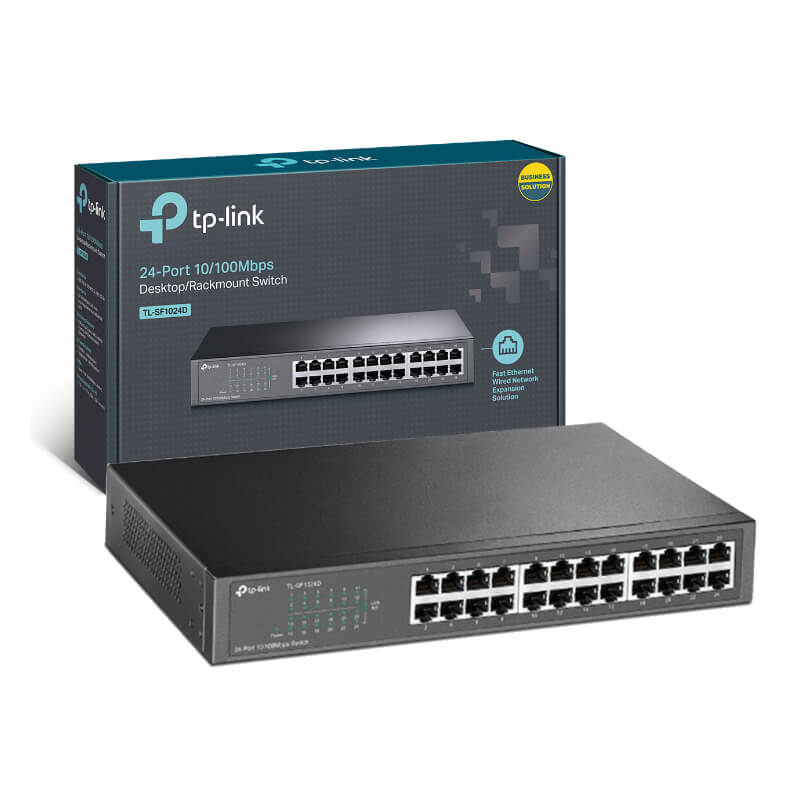 Switch TP-Link TL-SF1024 V9.0 24 Puertos 10/100Mbps para Rack