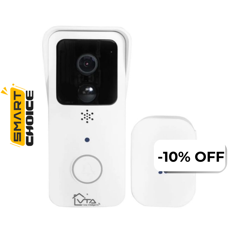 Video Portero Inteligente VTA+ Doorbell 1080P con Timbre Smart Home Wi-Fi