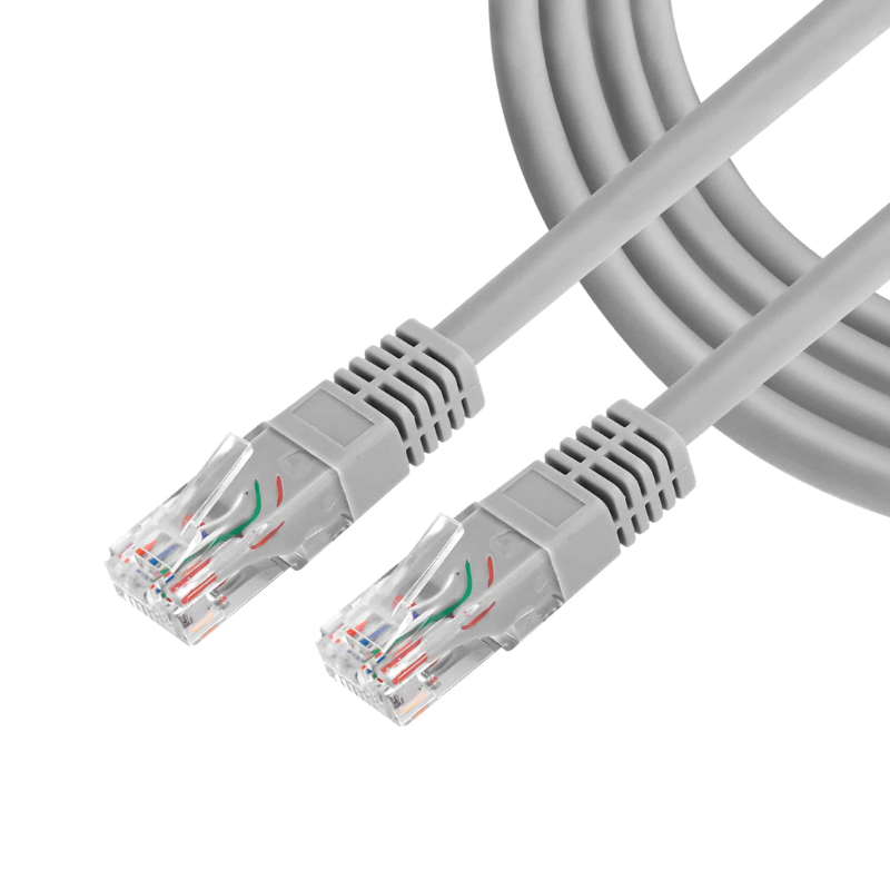 Cable de Red Unno Tekno CB4303GY con Puertos RJ45 CAT6 1 Metros