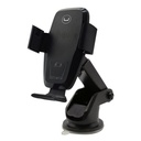 Base para Celular Unno Tekno CH3009BK con ventosa Brazo Extendible Carga Inalámbrica