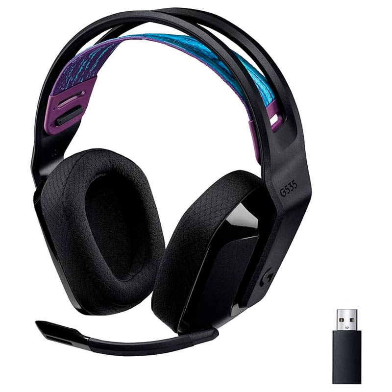 Audifonos tipo Headset Logitech G535 Lightspeed USB 3.5mm con Micrófono Negro