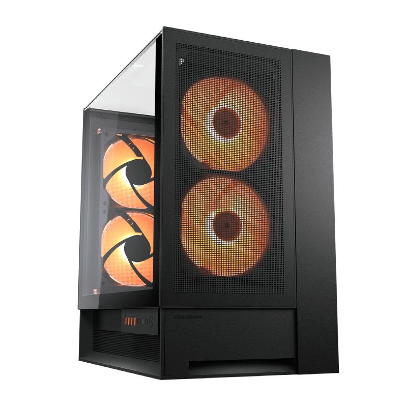 Case Gaming Cougar OMNYX Media Torre Vidrio Templado ATX Negro (Sin Fuente)