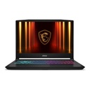 Laptop MSI Katana 15.6" Gaming Intel Core i7-14650HX 16GB DDR5 1TB SSD M.2 NVIDIA GeForce RTX 5050 W11 Home Teclado Ingles Negra