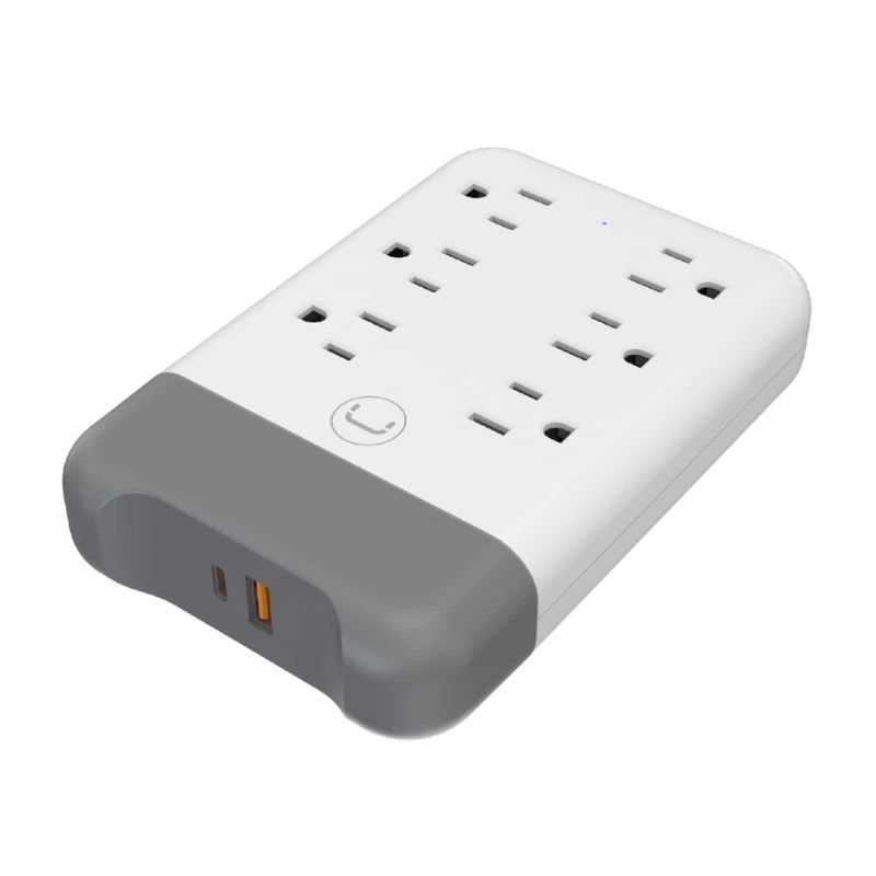 Conector de Pared Unno Tekno PW5084WT PowerPod 6-en-1 PD20W Blanco