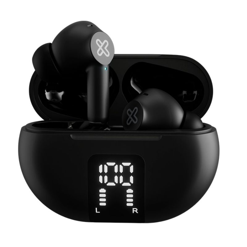 Audífonos In-Ear Klip Xtreme EdgeBuds Bluetooth con Micrófono (ENC) Negro