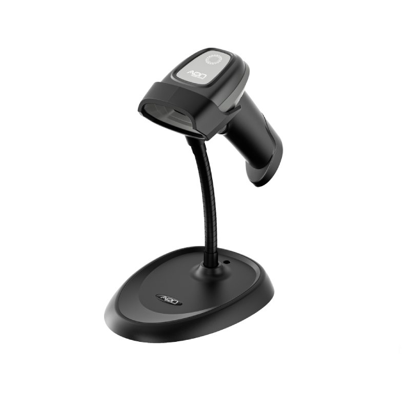Lector de Código de Barras AON HS-10L 1D/2D USB Con Soporte Negro