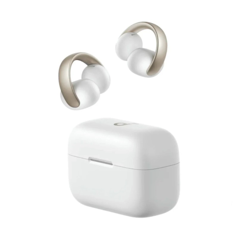 Audífonos tipo Open-Ear Soundcore AeroClip Bluetooth con Micrófono Blanco