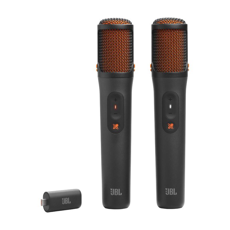Micrófonos JBL 2 inalámbricos con receptor USB-C recargable para altavoces PartyBox